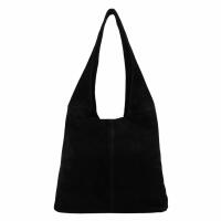 Made in Italy DAMEN LEDER TASCHE Wildleder Shopper Schultertasche HOBO BAG Umhängetasche Handtasche Veloursleder City Bag