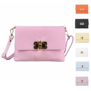 Made in Italy DAMEN LEDER TASCHE Schultertasche Crossbody Handytasche Abendtasche Umhängetasche Handtasche Clutch Smartphone Mini Bag Überschlagtasche