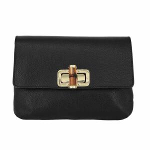 Made in Italy DAMEN LEDER TASCHE Schultertasche Crossbody Handytasche Abendtasche Umhängetasche Handtasche Clutch Smartphone Mini Bag Überschlagtasche
