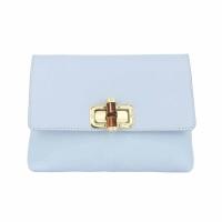 Made in Italy DAMEN LEDER TASCHE Schultertasche Crossbody Handytasche Abendtasche Umhängetasche Handtasche Clutch Smartphone Mini Bag Überschlagtasche