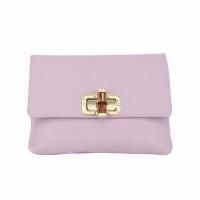 Made in Italy DAMEN LEDER TASCHE Schultertasche Crossbody Handytasche Abendtasche Umhängetasche Handtasche Clutch Smartphone Mini Bag Überschlagtasche