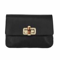 Made in Italy DAMEN LEDER TASCHE Schultertasche Crossbody Handytasche Abendtasche Umhängetasche Handtasche Clutch Smartphone Mini Bag Überschlagtasche