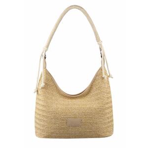 Damen Tasche Strohtasche Umhängetasche Boho Shopper Strand Schultertasche Hobo Bag Geflecht Retro Häkeltasche