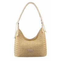 Damen Tasche Strohtasche Umhängetasche Boho Shopper Strand Schultertasche Hobo Bag Geflecht Retro Häkeltasche