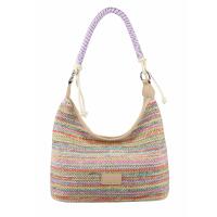 Damen Tasche Strohtasche Umhängetasche Boho Shopper Strand Schultertasche Hobo Bag Geflecht Retro Häkeltasche