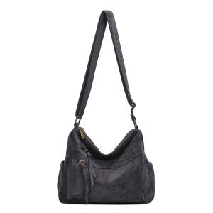 DAMEN TASCHE SHOPPER Schultertasche Samt Crossbody Umhängetasche Henkeltasche Beuteltasche CrossOver Handtasche Body Bag Reise Wildleder-Optik