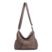 DAMEN TASCHE SHOPPER Schultertasche Samt Crossbody Umhängetasche Henkeltasche Beuteltasche CrossOver Handtasche Body Bag Reise Wildleder-Optik