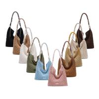 Damen Tasche Hobo-Bag Häkeltasche Umhängetasche Boho Shopper Strand Häkelmuster Schultertasche Geflecht Retro Strohtasche