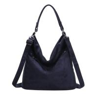 DAMEN TASCHE SAMT SHOPPER Hobo-Bag Schultertasche Crossbody Umhängetasche Henkeltasche Beuteltasche CrossOver Handtasche Body Bag Reise Wildleder-Optik