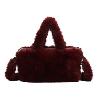 XL DAMEN PELZTASCHE Shopper Tote Bag Leopard Print Handtasche Umhängetasche Leo Crossbody Teddytasche Schultertasche Plüsch Felltasche Beuteltasche Kunstpelz Weekender Reisetasche Shopping