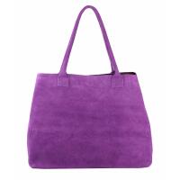 MADE IN ITALY XXL DAMEN LEDER TASCHE Tote Bag Shopper Tote Bag Schultertasche Wildleder Handtasche Henkeltasche Reise DIN-A4 Ledertasche Business Freizeittasche