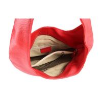 OBC Made in Italy Damen Leder Tasche Shopper Schultertasche Umhängetasche Handtasche Beuteltasche Hobo Bag Ledertasche Nappaleder