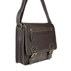 Unisex Bubalus WasserBüffel Büffelleder Vintage Retro Style Leder Tasche Messenger Bag