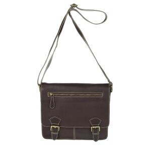 Unisex Bubalus WasserBüffel Büffelleder Vintage Retro Style Leder Tasche Messenger Bag