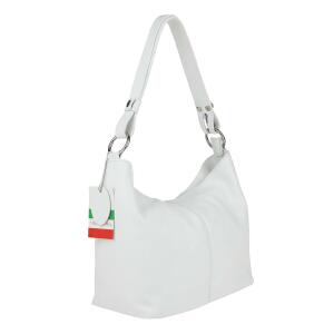 Umhängetasche Damentasche Schultertasche elegante Tasche Freizeit-Shopper ~ Weiß 