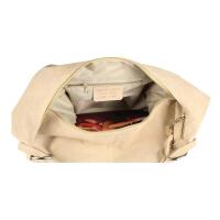 Made in Italy Damen XXL Ledertasche Wildleder Hobo Bag Shopper Tasche Schultertasche Beuteltasche City Reise Freizeit Urlaub Umhängetasche Beige