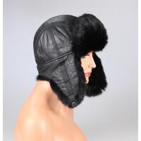 HERREN KANINCHEN MÜTZE PELZMÜTZE TRAPPERMÜTZE Fellmütze Wintermütze