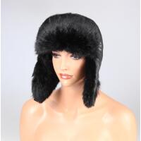 HERREN KANINCHEN MÜTZE PELZMÜTZE TRAPPERMÜTZE Fellmütze Wintermütze