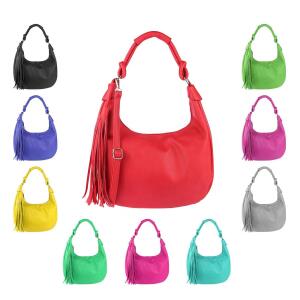 OBC ital-design Damen Tasche Shopper Handtasche Henkeltasche Schultertasche Hobo Bag Bowling, Beuteltaschen