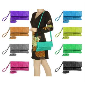 Made in Italy Leder Damen Schultertasche Rindleder Vera Pelle Borsetta Tasche Clutch Schmucktasche Umhängetasche Türkis