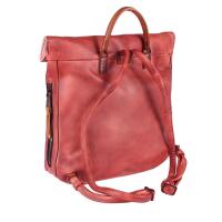 OBC DAMEN LEDER RUCKSACK TASCHE Cityrucksack USED LOOK Schultertasche Handtasche Shopper Blogger Backpack Daypack