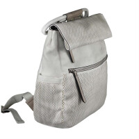 OBC DAMEN RUCKSACK TASCHE Cityrucksack Schultertasche Handtasche Shopper Blogger USED LOOK Daypack Backpack Handbag Hellgrau.