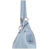 ITAL DAMEN LEDER TASCHE Schultertasche Umhängetasche Handtasche Hobo Bag Shopper Henkeltasche Pastellblau d5