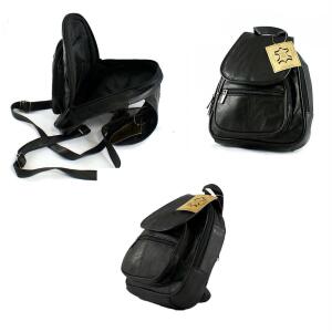 DRF Bodybag aus echtem Leder Crossbody Ledertasche Kleiner Rucksack BG193 