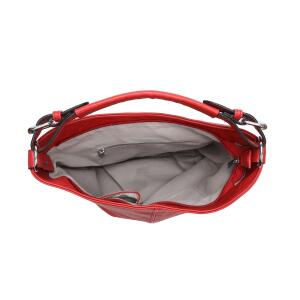 DAMEN TASCHE SHOPPER Hobo-Bag Henkeltasche Schultertasche Umhängetasche Handtasche CrossOver CrossBag Damentasche Reisetasche Beuteltasche Grau