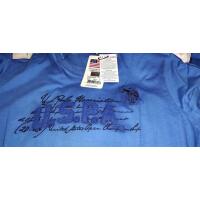 US Polo ASSN USA POLO T-Shirt Rot XL USPA Logo Langarm Rundhals 2 Farben used look