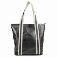 Made in Italy DAMEN METALLIC ECHT LEDER HAND-TASCHE Shopper Schultertasche Tote Bag Umhängetasche Ledertasche Din-A4 Handtasche Beuteltasche