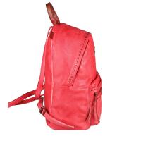 OBC DAMEN NIETEN RUCKSACK Tasche Cityrucksack Schultertasche Handtasche Shopper Daypack Backpack Kunst-Lederrucksack Rot