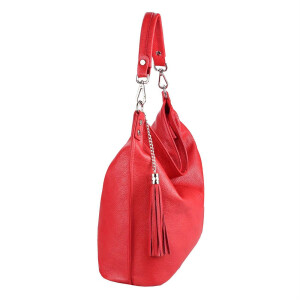 MADE IN ITALY DAMEN Echt LEDER TASCHE Business Shopper Schultertasche Ledertasche Umhängetasche Handtasche Rot