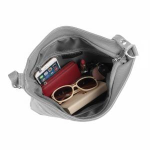 DAMEN LEDER TASCHE Cross Body Schultertasche City Bag CrossOver Umhängetasche Henkeltasche Clutch Ledertasche Damentasche Koenigsblau