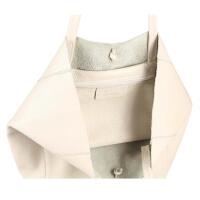 OBC Made in Italy DAMEN LEDER TASCHE DIN-A4 Shopper Schultertasche Henkeltasche Tote Bag Handtasche Umhängetasche Beuteltasche Beige