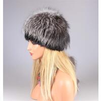 DAMEN SILBERFUCHS MÜTZE Fuchs Pelzmütze Fellmütze Wintermütze Bommelmütze Pelzkappe Oversizemütze Beanie