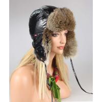 Damen Kaninchen Mütze Pelzmütze Fellmütze Wintermütze Fliegermütze Uschanka Polarmütze Trappermütze Aviator Bomber