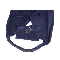 Made in Italy Damen XXL Leder Tasche Handtasche Wildleder Shopper Schultertasche