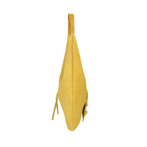 Made in Italy Damen XXL Leder Tasche Handtasche Wildleder Shopper Schultertasche Hobo-Bag Umhängetasche Ledertasche Beuteltasche Velourleder DIN-A4 Gelb