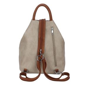 Damen Rucksack Tasche Schultertasche Leder Optik Daypack Backpack Handtasche Tagesrucksack Cityrucksack Rot