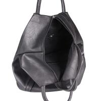 Damen Rucksack Tasche Schultertasche Leder Optik Daypack Backpack Handtasche Tagesrucksack Cityrucksack Dunkelblau