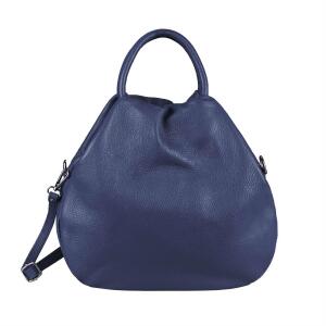 OBC Made in Italy Damen Ledertasche Hobo Bag Shopper Handtasche Umhängetasche Schultertasche Beuteltasche IT11
