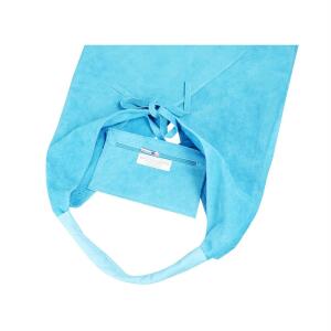 OBC Made in Italy Damen XXL Leder Tasche Handtasche Wildleder Shopper Schultertasche Hobo-Bag Umhängetasche Ledertasche Beuteltasche Velourleder DIN-A4 Blau