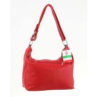 Echt Leder Damen Tasche Shopper Hobo-Bags Schultertasche Umhängetasche Handtasche Henkeltasche Ledertasche Damentasche Rot