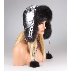 DAMEN KANINCHEN MÜTZE Fliegermütze Wintermütze Uschanka Polarmütze Bomber Pelzmütze Fellmütze