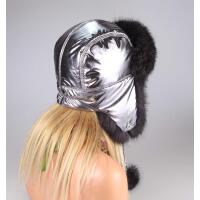 DAMEN KANINCHEN MÜTZE Fliegermütze Wintermütze Uschanka Polarmütze Bomber Pelzmütze Fellmütze