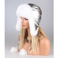 DAMEN KANINCHEN MÜTZE Pelzmütze Fellmütze Wintermütze Fliegermütze Uschanka Polarmütze Trappermütze Aviator Bomber