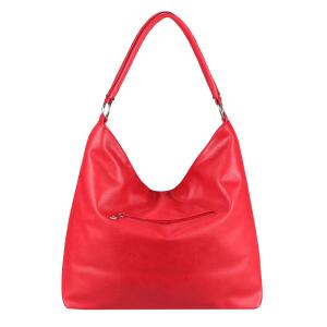 OBC Damen Tasche Blumen Shopper Tote Bag Handtasche Umhängetasche Schultertasche Beuteltasche Leder Optik Hobo-Bag Crossbody Rot.