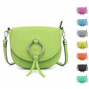 MADE in ITALY Damen LEDER TASCHE Umhängetasche CrossOver Body Bag Echtleder Ledertasche Schultertasche Handytasche Brusttasche Clutch Abendtasche