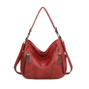 OBC Damen Tasche Shopper Hobo-Bag Schultertasche Leder Optik Umhängetasche Handtasche Crossover Reisetasche Beuteltasche Handtasche